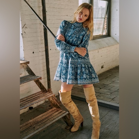 Sézane x SEA NY Aliette Dress in Dahlia Print Size M No size tag, best fits S-M - Picture 1 of 2